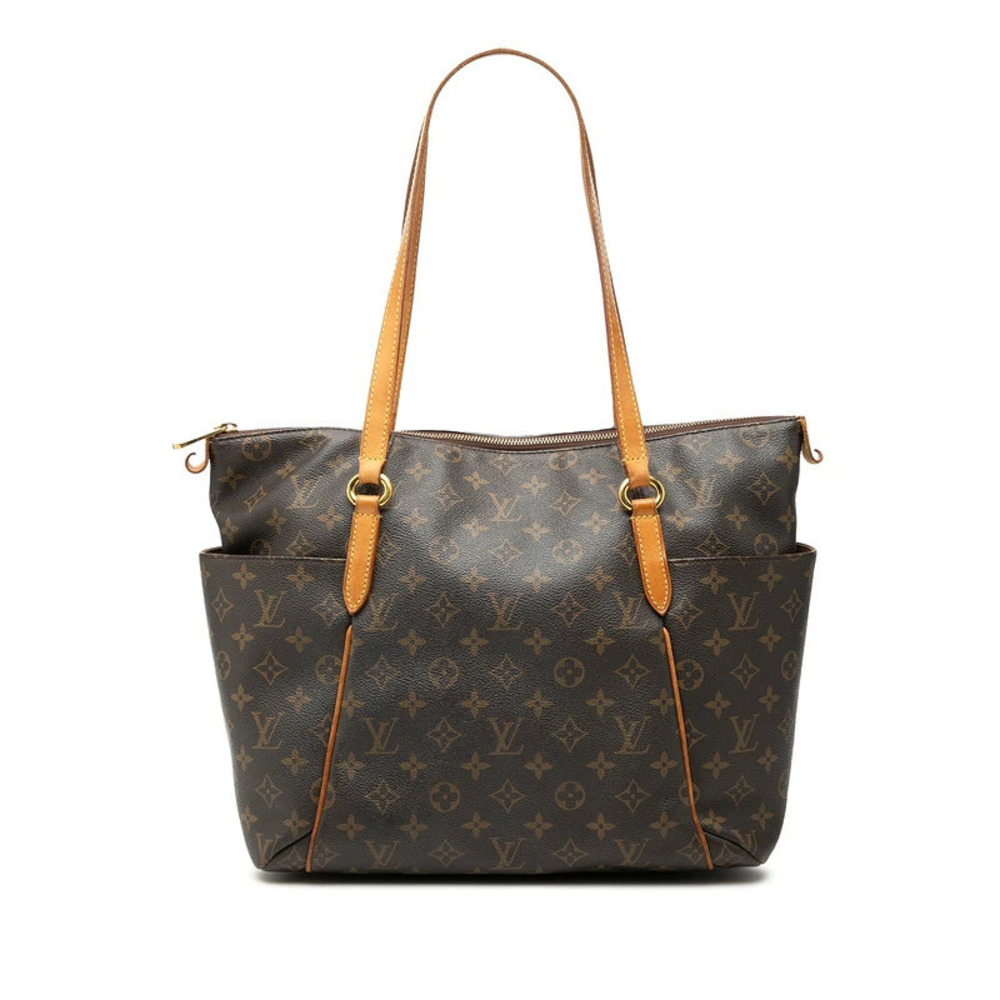 Louis Vuitton Monogram Totally Tote Bag Shoulder Brown Leather